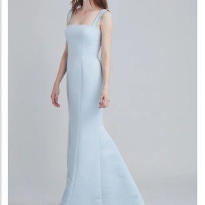 Amsale Ida Ice Blue Bridesmaids Dress - worn once!